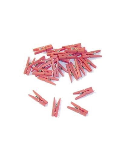 Kleine roze wasknijpertjes om kaartjes op te hangen | BabyPlanet