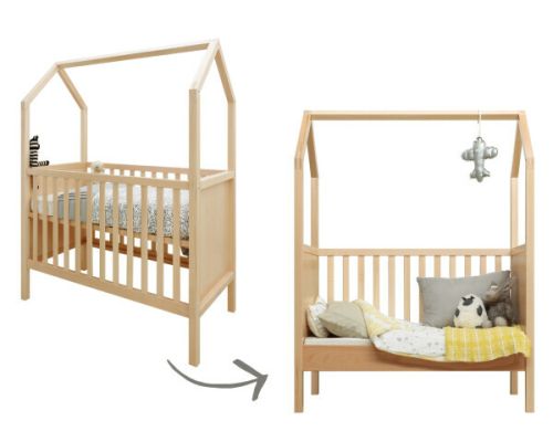 Bopita Ledikant My First House Naturel