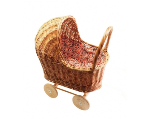 Hollie Rieten Poppenwagen Met Kap Retro Flowers 