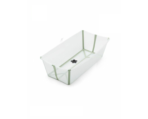 Stokke Flexi Bath XL Transparant Green (groen) - XL opvouwbaar babybadje