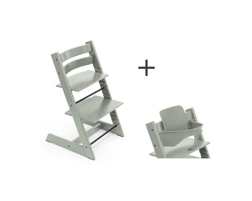 Stokke Tripp Trapp Kussen Glacier Green inclusief bijpassende Babyset