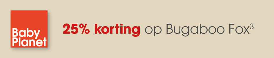 25% korting op Bugaboo Fox3 kinderwagens